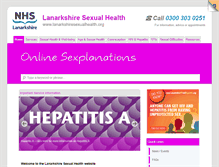 Tablet Screenshot of lanarkshiresexualhealth.org